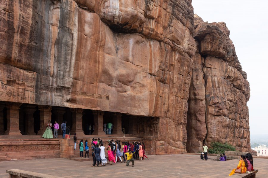 Grottes à Badami, Karnataka, Inde