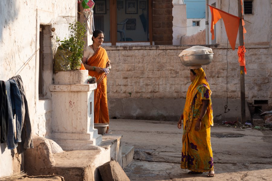 Ville de Badami, Karnataka, Inde