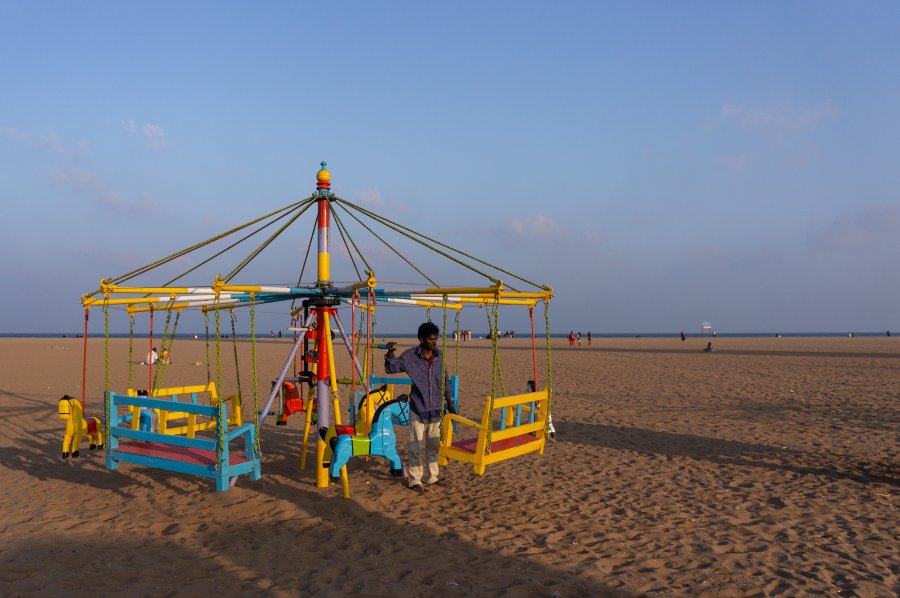 Plage Marina à Chennai en Inde