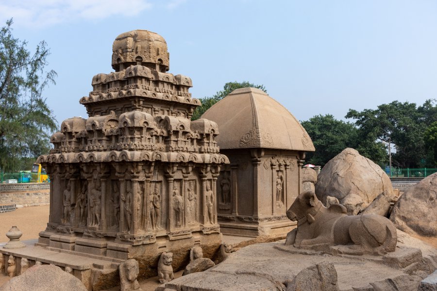 Cinq ratha, temples à Mahabalipuram