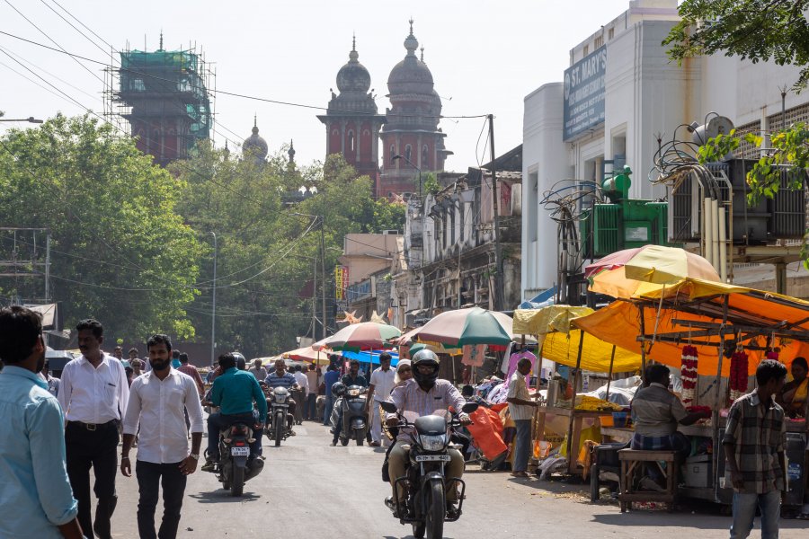 George Town à Chennai, Tamil Nadu, Inde