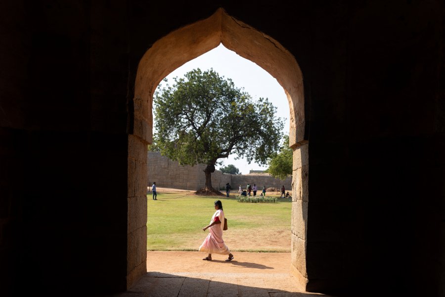 Elephant stables à Hampi, Karnataka, Inde