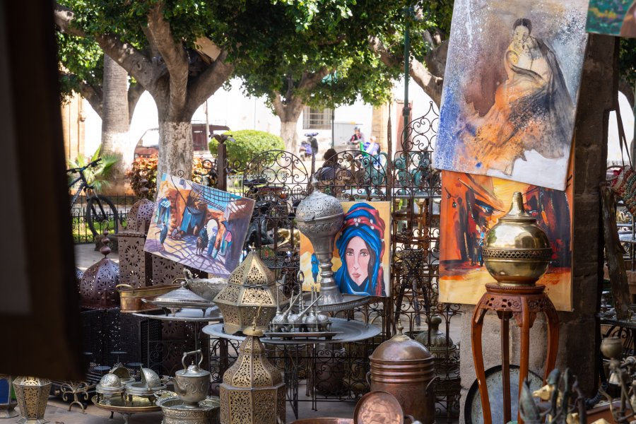 Artisanat dans le quartier des Habous à Casablanca