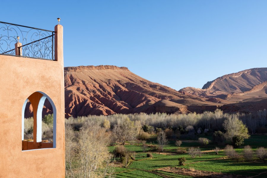 Montagne près de Dadès et Ouarzazate au Maroc