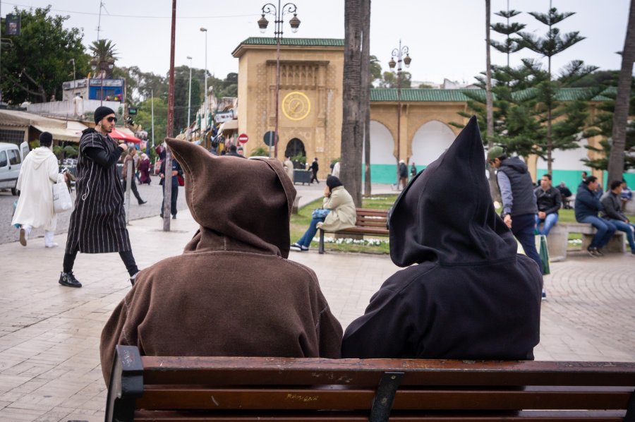 Papis à djellabas, Grand Socco, Tanger