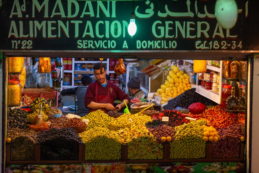 Marché de Tanger au Maroc