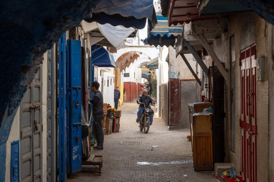 Ruelle de la médina de Rabat au Maroc