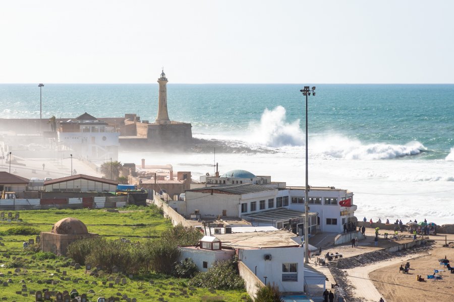 Plage de Rabat, Maroc