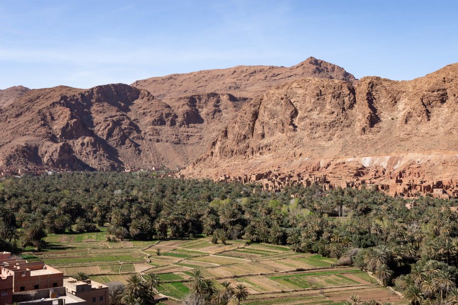 Paysage de montagne près de Tinghir, Maroc