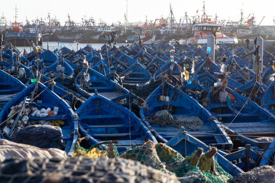 Bateaux au port d'Essaouira