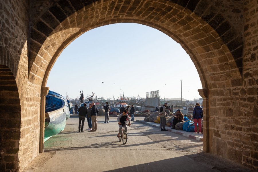 Port d'Essaouira au Maroc