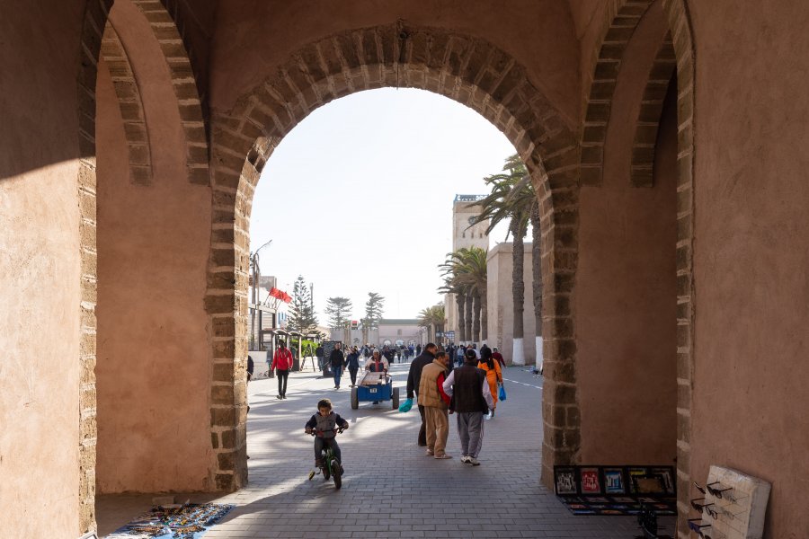 Porte d'Essaouira au Maroc