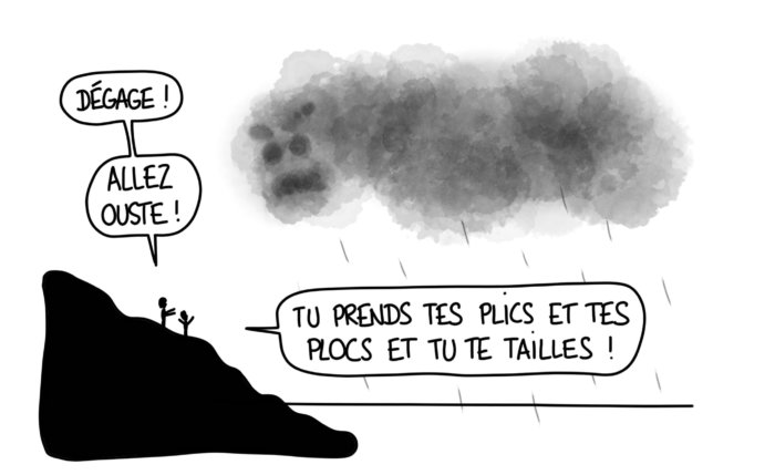 Dessin : Dégage le méchant nuage !