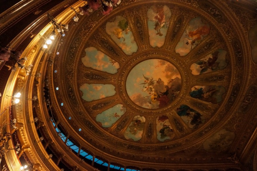 Plafond du Teatro Massimo à Palerme