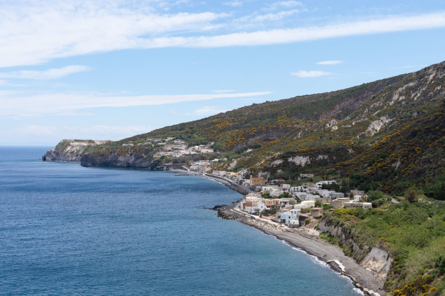 Plage d'Acquacalda, île de Lipari, Sicile