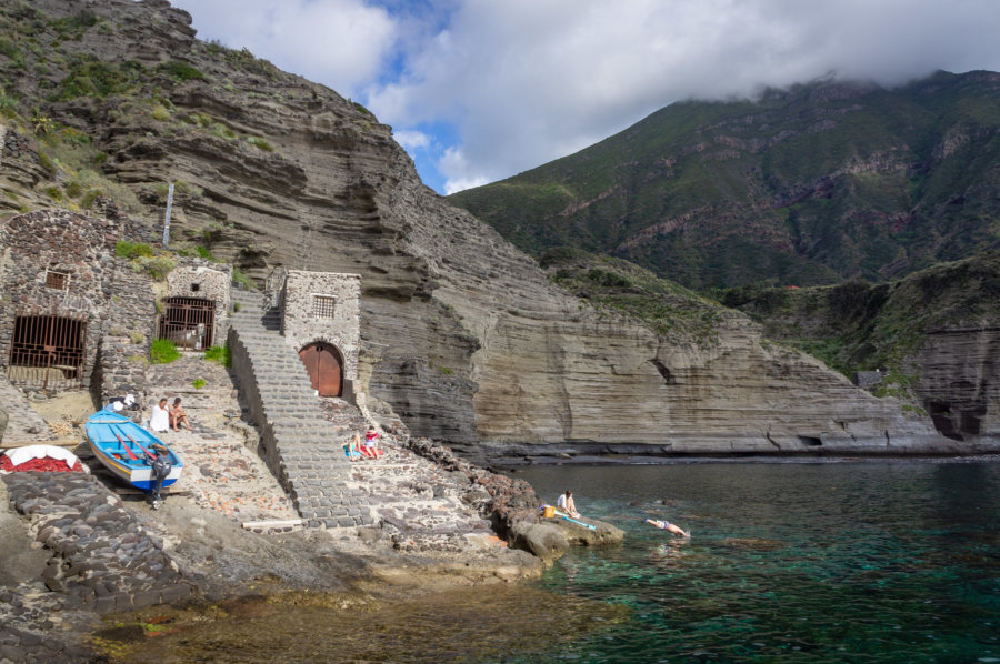 Plage de Pollara, Saline, Sicile