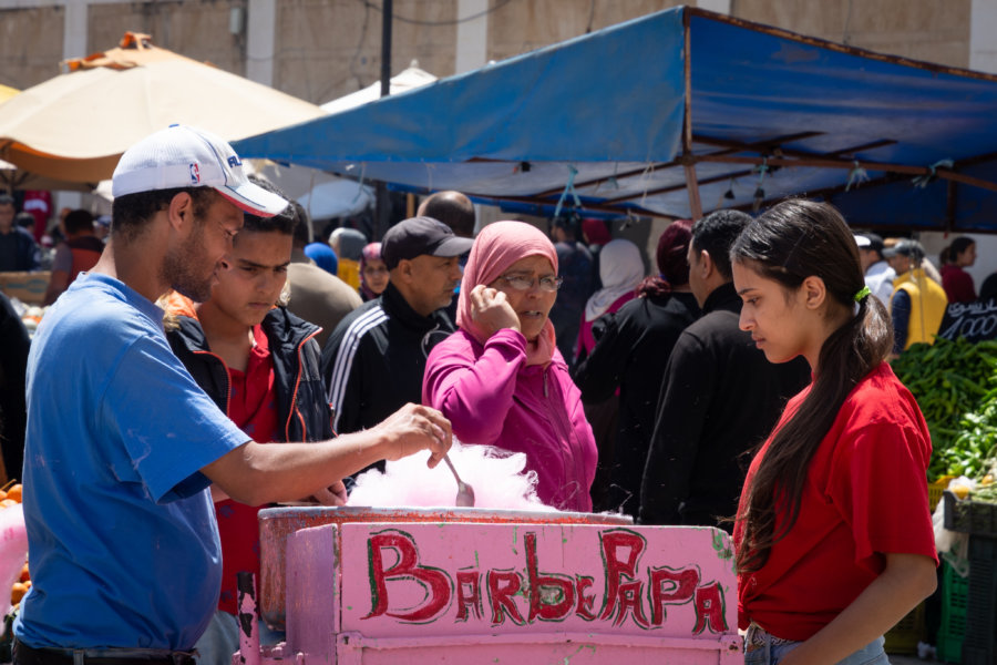 Barbe à papa à Tunis