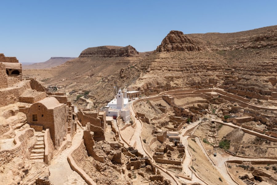 Village troglodytique de Chenini en Tunisie