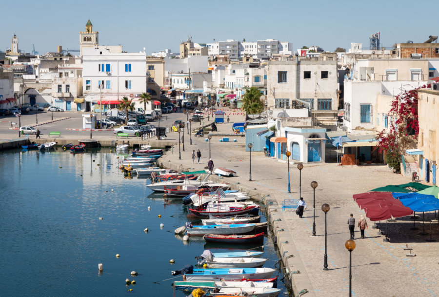 Vieux port de Bizerte en Tunisie