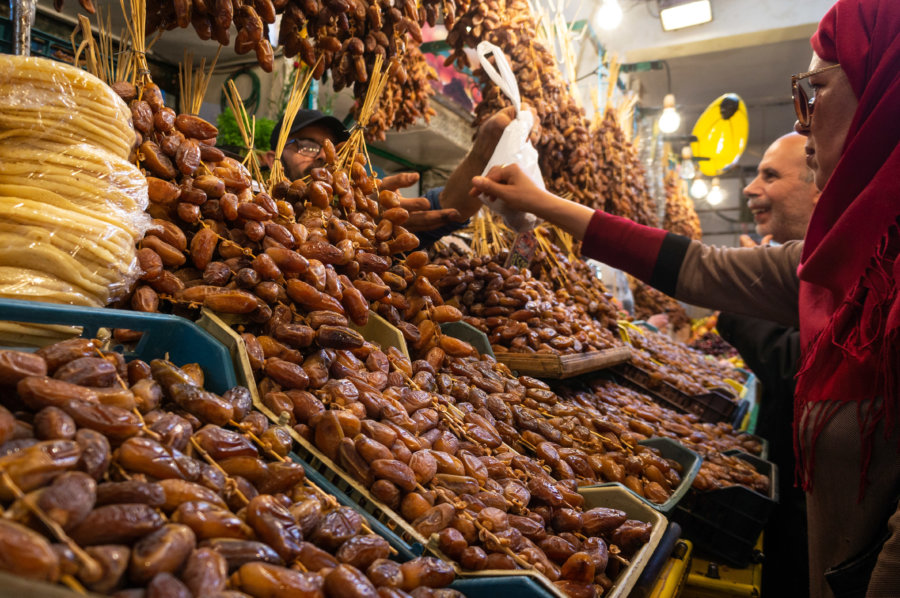 Vendeur de dattes en Tunisie