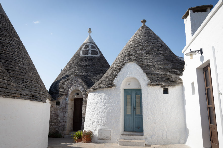 Maisons trulli à Alberobello, Pouilles