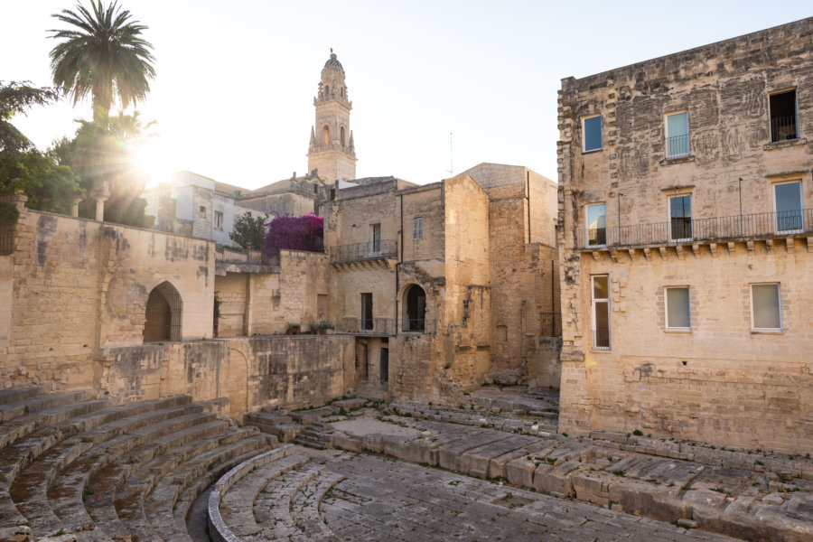 Amphithéâtre de Lecce en Italie