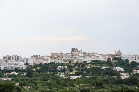 Village blanc de Ceglie Messapica, Italie