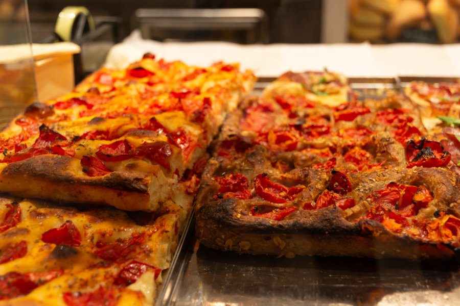 Parts de focaccia à Lecce