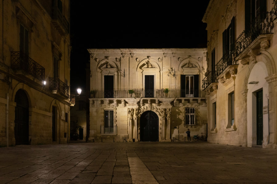 Lecce by night, Italie