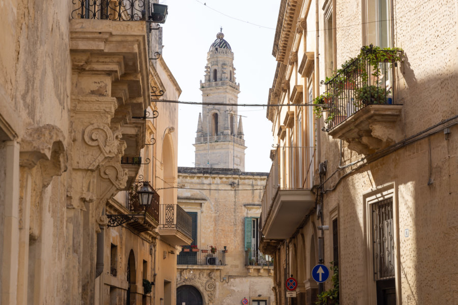 Ville de Lecce dans les Pouilles, Italie