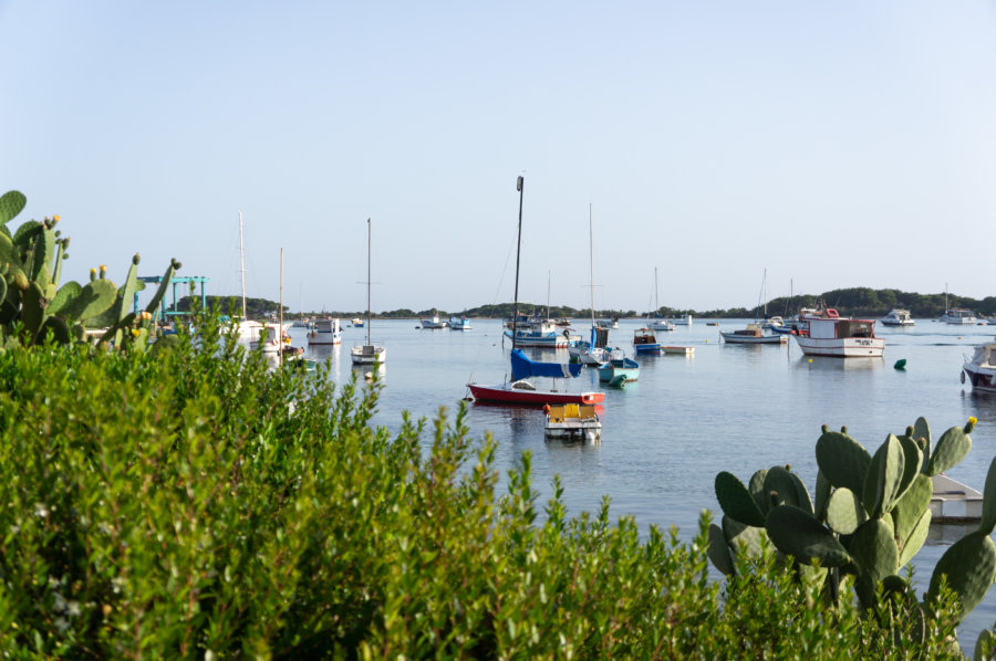 Port de Porto Cesareo, Pouilles, Italie