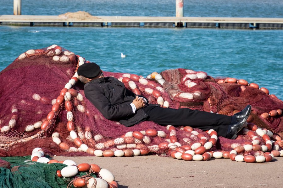 Sieste du pêcheur