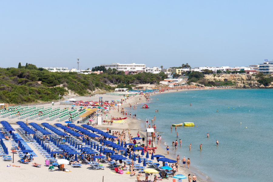 Plage de Torre dell'Orso, Salento, Italie