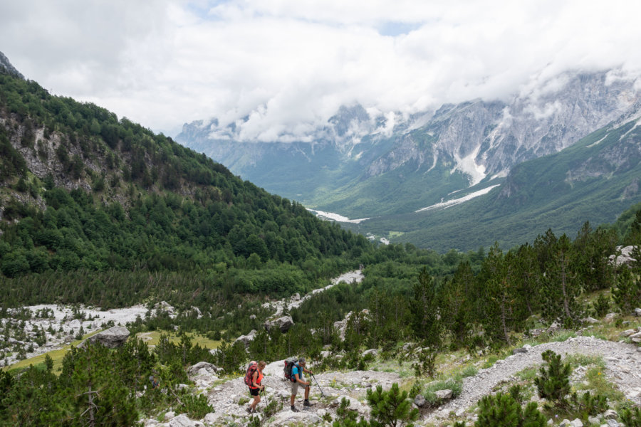 Randonnée entre Theth et Valbona en Albanie