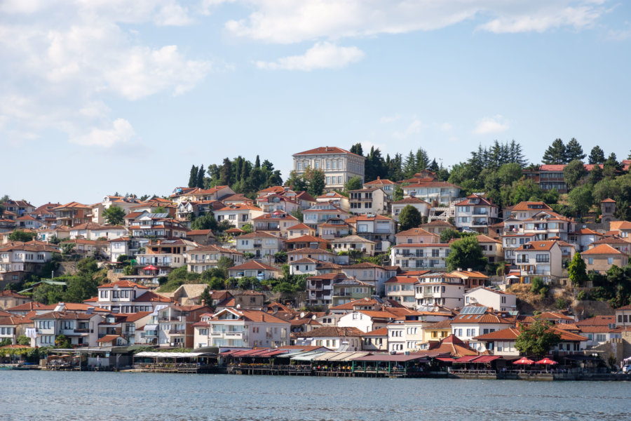 Ville d'Ohrid en Macédoine du Nord