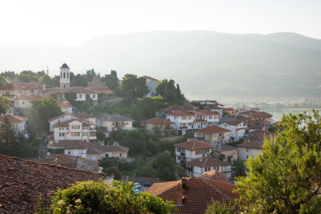 Ville d'Ohrid en Macédoine du Nord