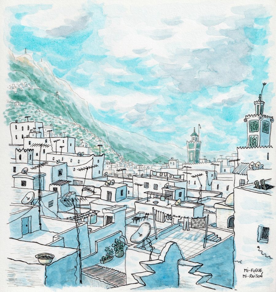 Aquarelle de Tétouan, par Mi-raison