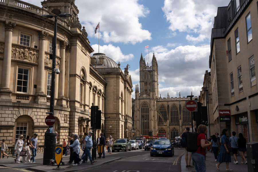 Ville de Bath, voyage en Angleterre l'été