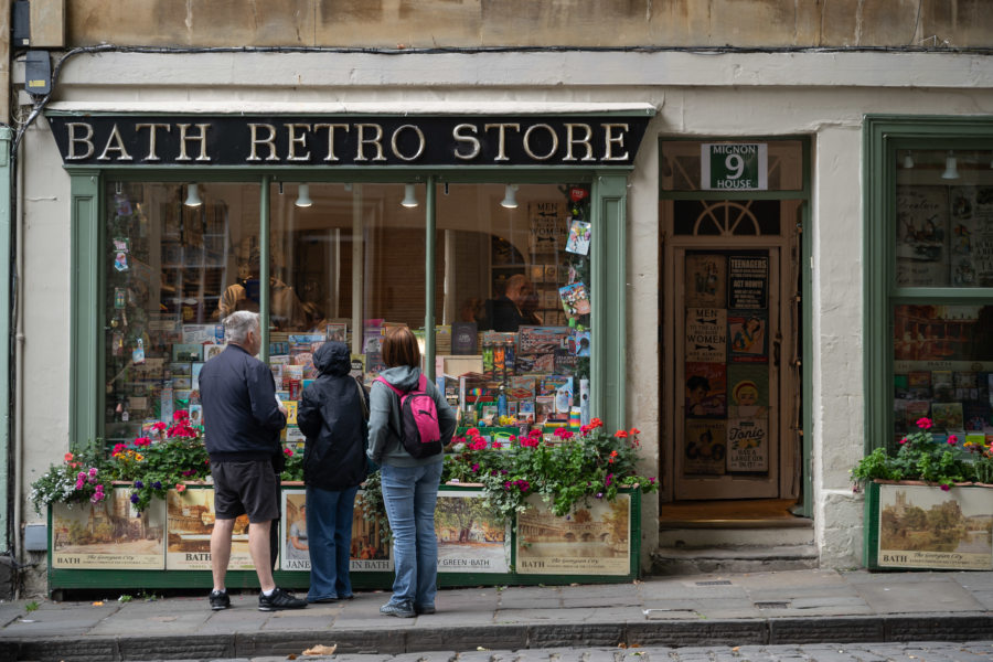 Voyage à Bath, boutique de déco