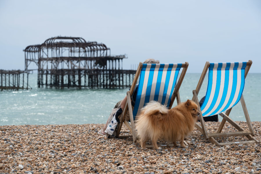 L'ancienne jetée de Brighton incendiée