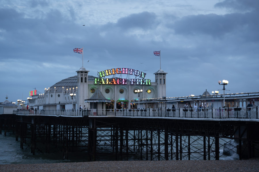 Brighton pier, la jetée de nuit