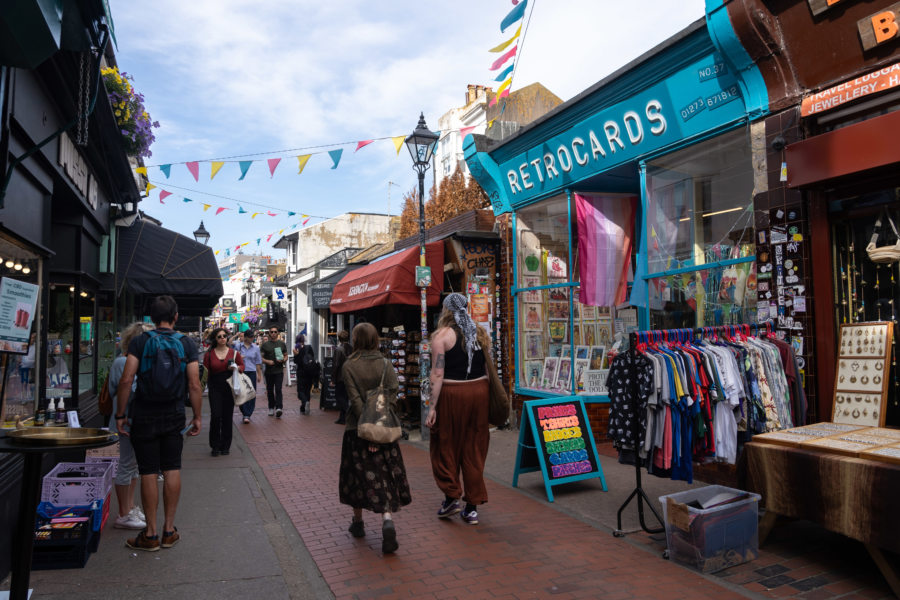 Visite du quartier de North Laine à Brighton