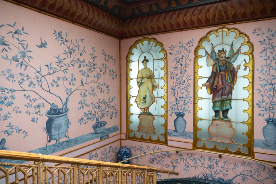 Visite du Royal Brighton Pavilion, décoration chinoise