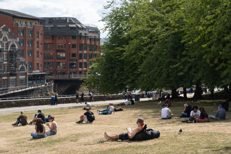 Castle Park, l'été à Bristol