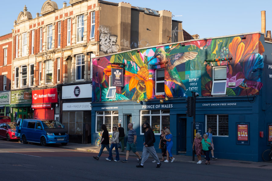 Quartier coloré de Stokes Croft à Bristol