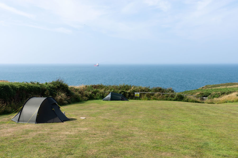 Camping sur la péninsule de Marloes au Pays de Galles