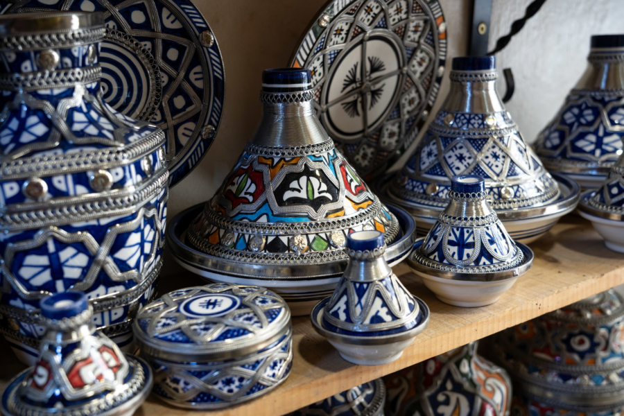 Céramique et métal à Fès