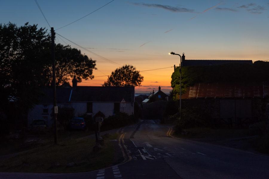 Coucher de soleil à Llangennith, Gower, Pays de Galles