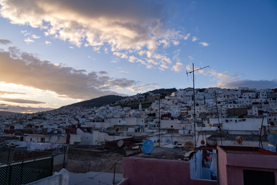 Coucher de soleil sur Tetouan