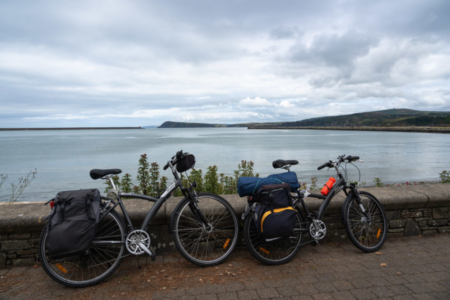 Cyclotourisme au Pays de Galles : départ de Fishguard